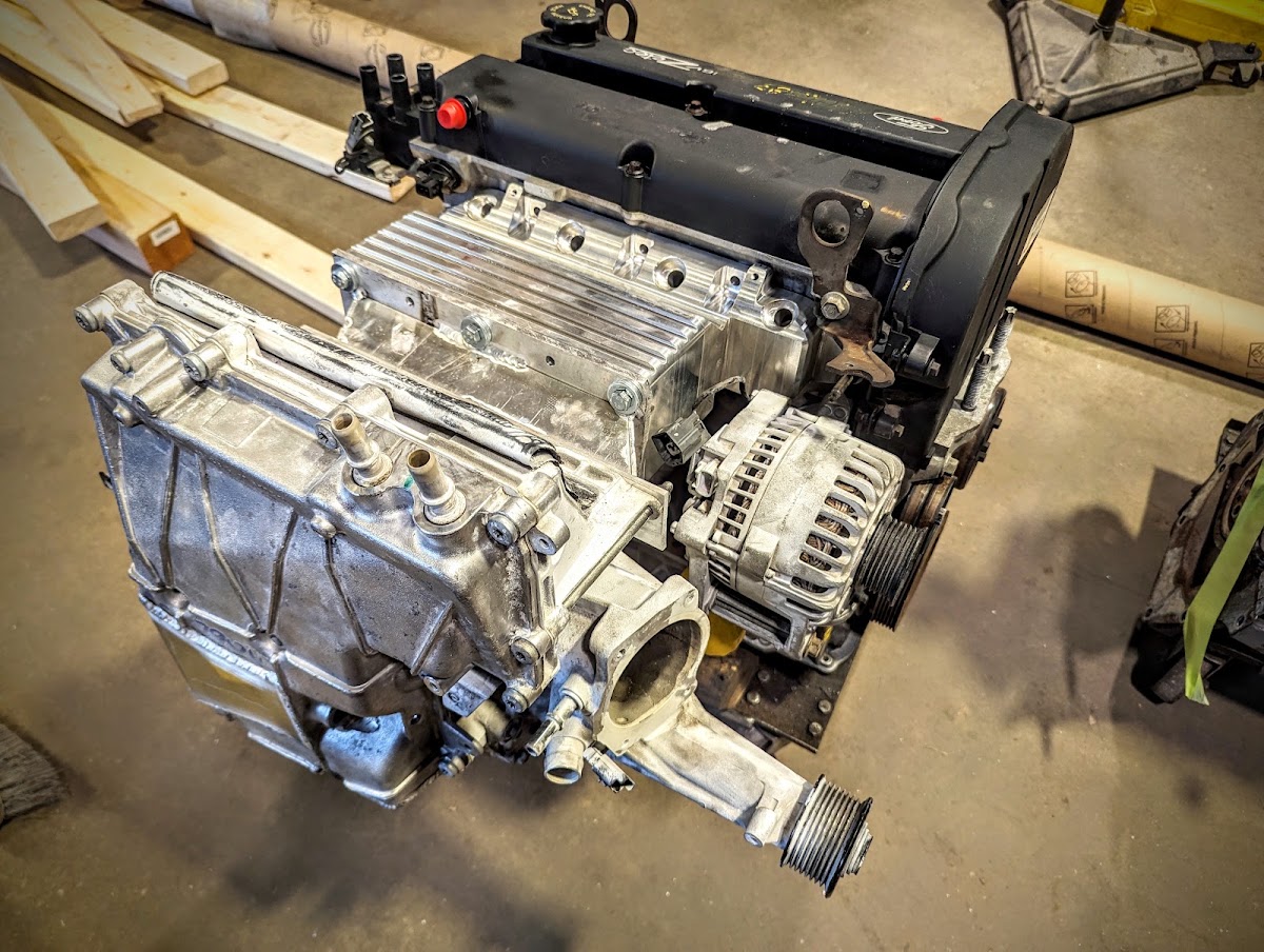 Intercooled Gen 5 Eaton supercharger set up for 3D scanning